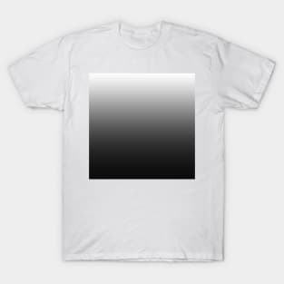White to Grey to Black Gradient T-Shirt